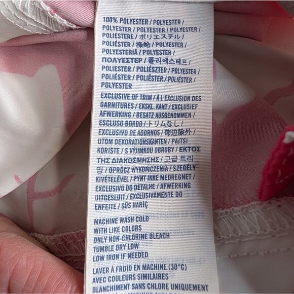 Boys Abercrombie & Fitch Swim Trunks  Board Shorts Y2K Red Retro Tropical XL - Picture 6 of 7